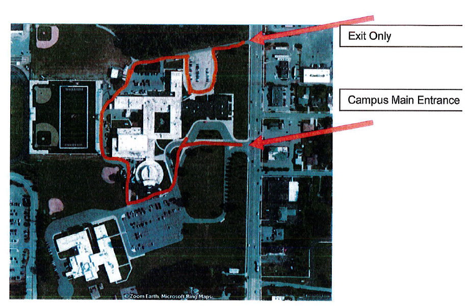 Map of feeding traffic flow 